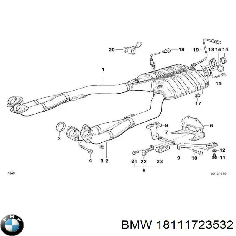 Junta de escape 18111723532 BMW