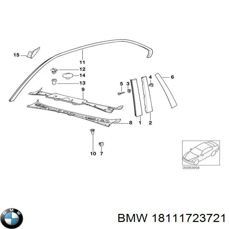 Junta de tubo de escape BMW 18111723721 precio, desde 2,38 EUR