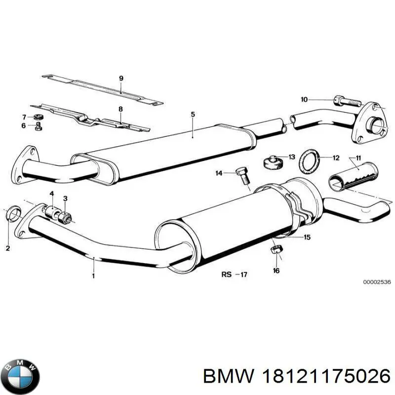Comprar 18121175026 BMW Silenciador trasero