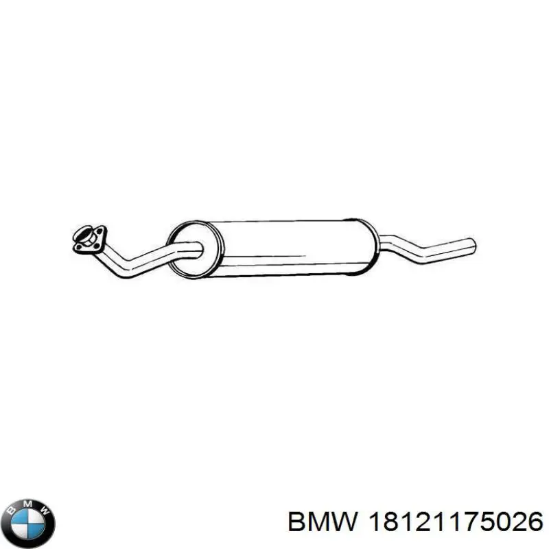 Silenciador trasero BMW 18121175026 precio, desde 71,62 EUR
