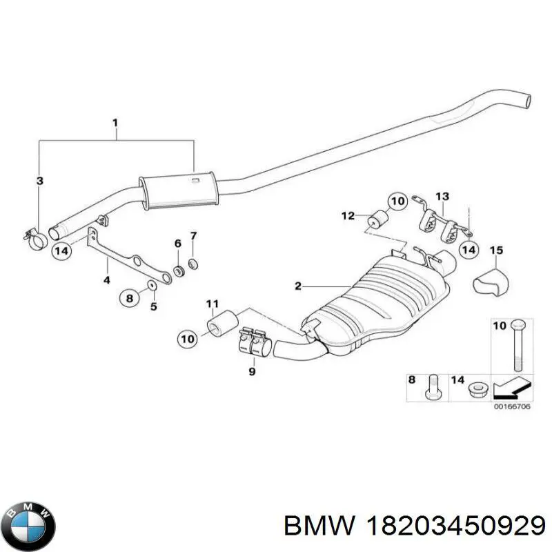 18203450929 BMW casquillo de arrancador