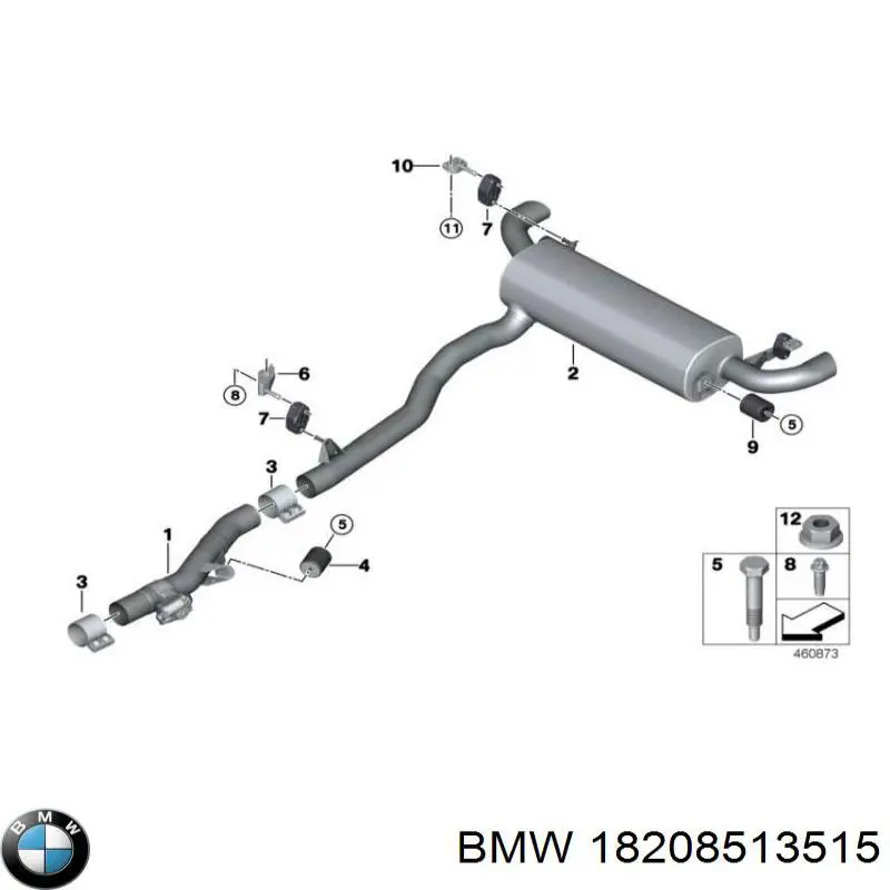 Comprar 18208513515 BMW Soporte de tubo de escape