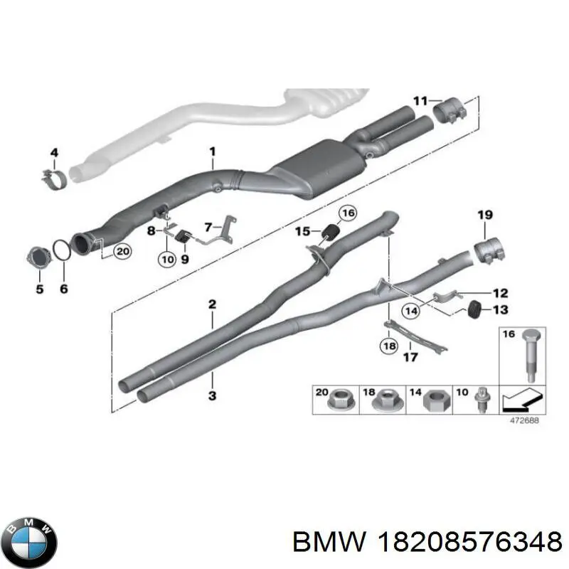 18208516749 BMW porta-motores/soporte del motor (caja de cambios)