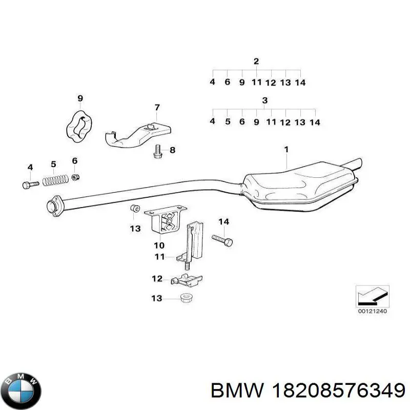 Almohadilla de tope silenciador BMW 18208576349 precio, desde 35,69 EUR