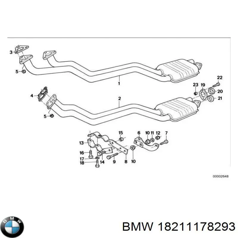 18211178293 BMW abrazadera de sujeción delantera