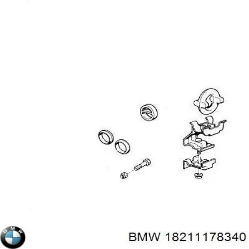 Comprar 18211178340 BMW Abrazadera de tubo de escape trasera