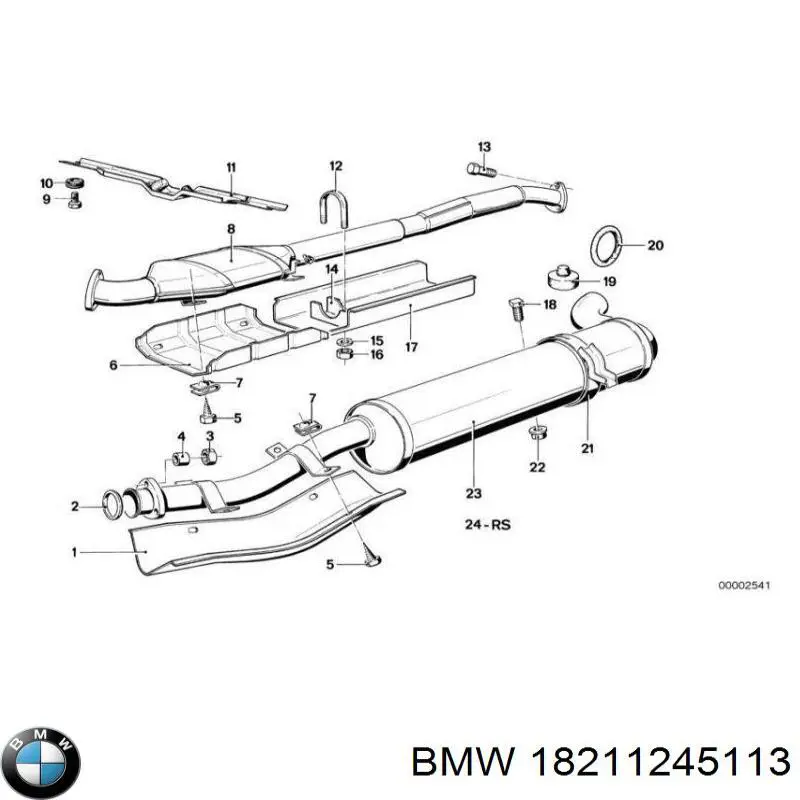 18211245113 BMW soporte, silenciador