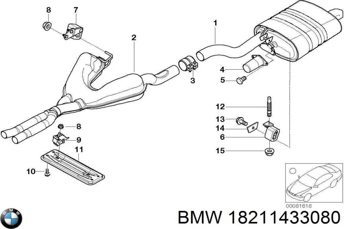 Espárrago del colector de escape BMW 18211433080 precio, desde 3,18 EUR