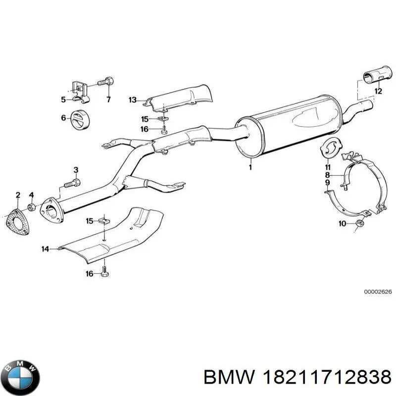 Comprar 18211712838 BMW Soporte de tubo de escape
