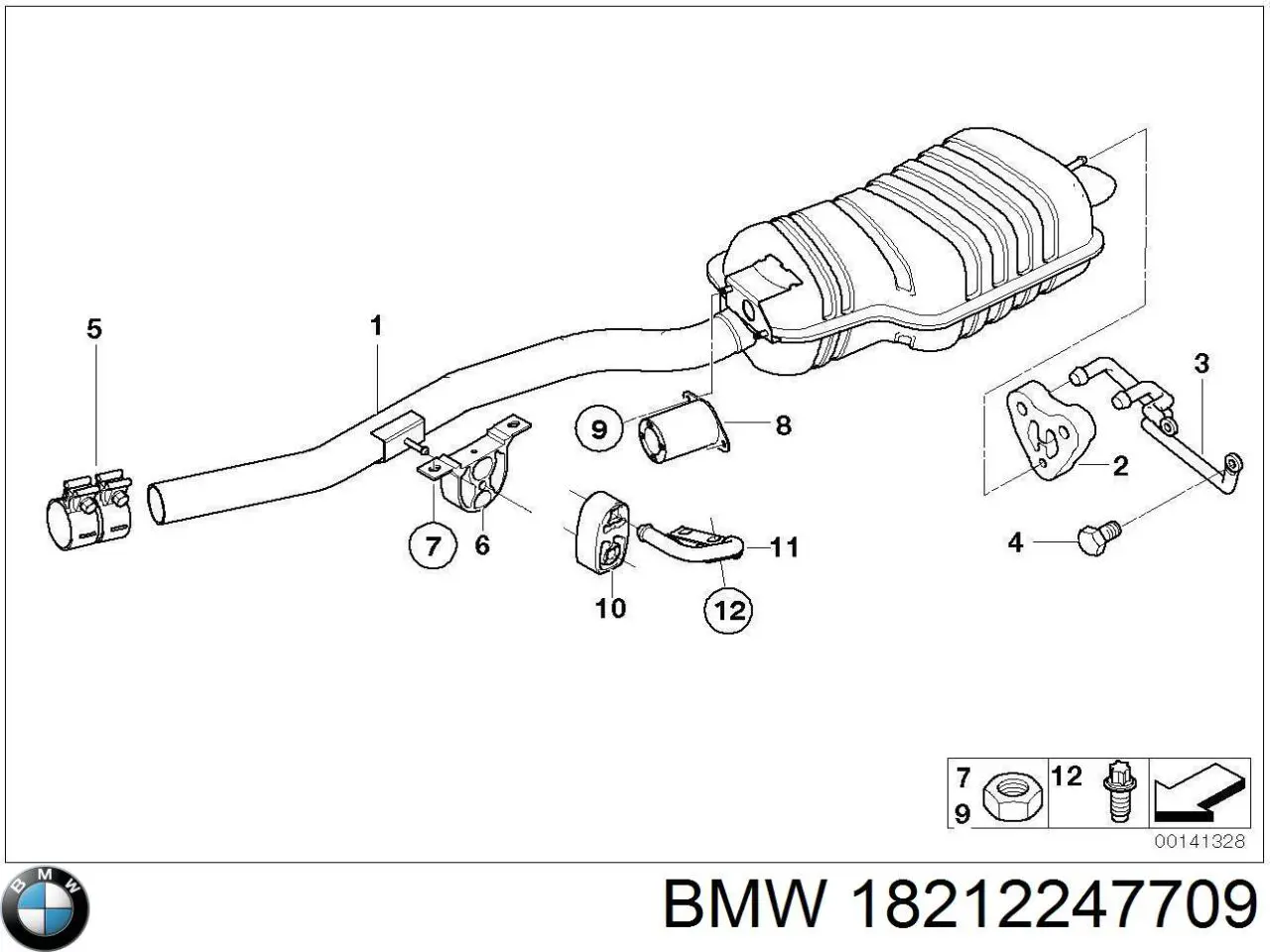 18212247709 BMW Radiador de aire acondicionado
