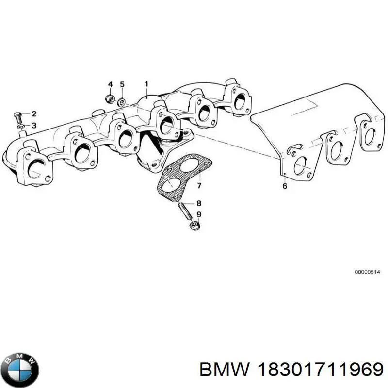 Junta de tubo de escape BMW 18301711969 precio, desde 4,15 EUR