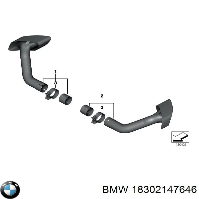 Cola de escape para BMW X5 (E70)