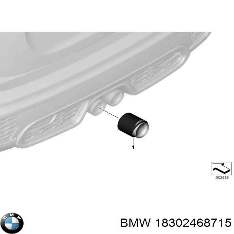 Cola de escape BMW 18302468715 precio, desde 245,38 EUR