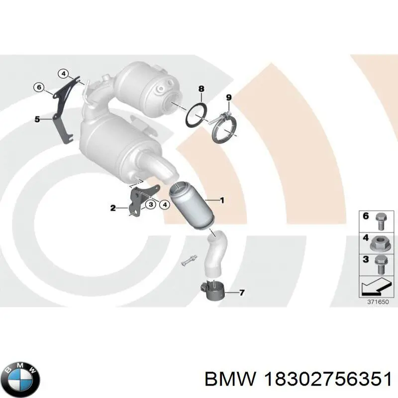 Comprar 18302756351 BMW Abrazadera del colector de escape