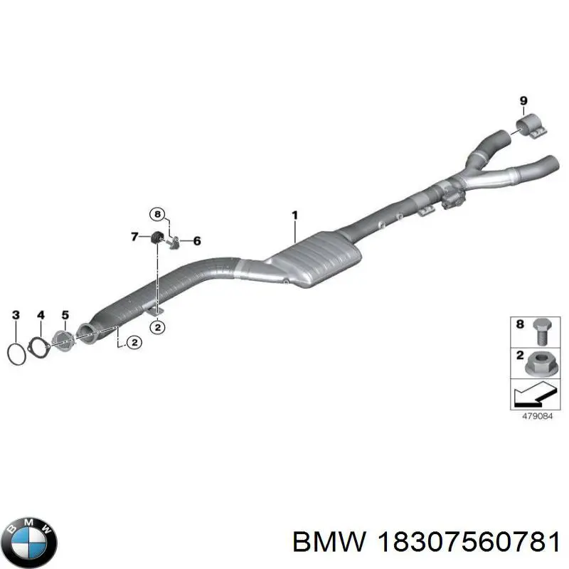 Abrazadera delantera del silenciador BMW 18307560781 precio, desde 20,24 EUR