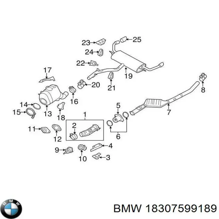 18307599189 BMW Cola de escape
