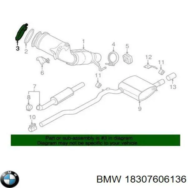 Abrazadera Del Colector De Escape para BMW X1 (F48)