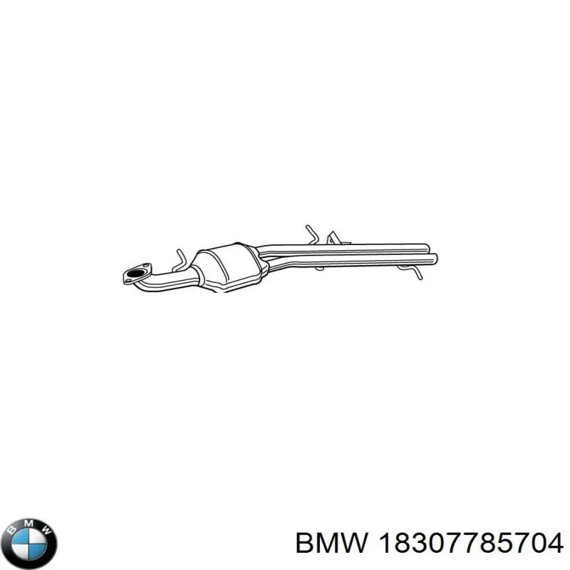 18307785704 BMW silenciador delantero