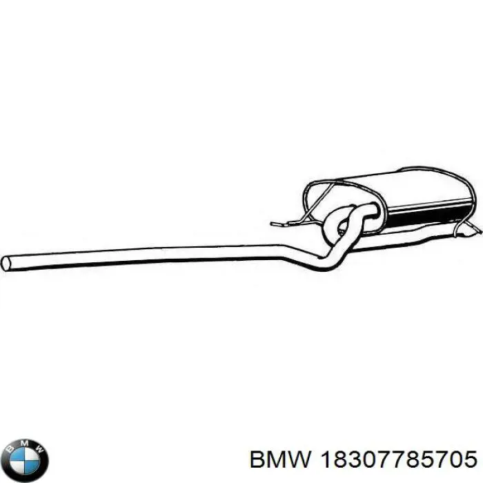 18307785705 BMW silenciador posterior