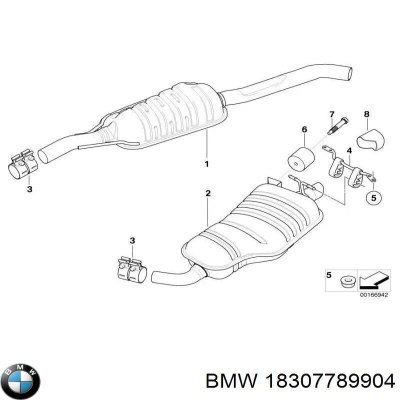 Comprar 18307789904 BMW Junta delantera del filtro de partículas