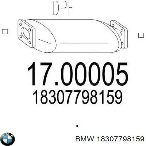 Comprar 18307798159 BMW Filtro de partículas (FAP)