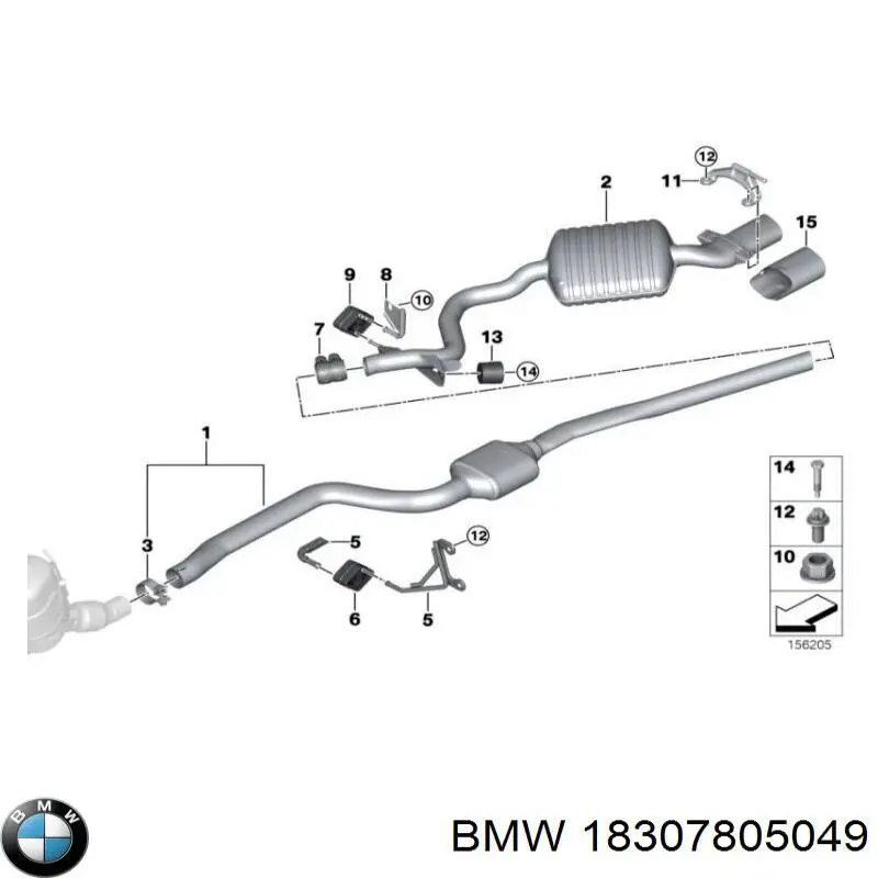 Silenciador trasero BMW 18307805049 precio, desde 173,21 EUR