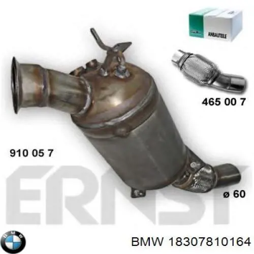 Filtro de partículas 18307812281 BMW
