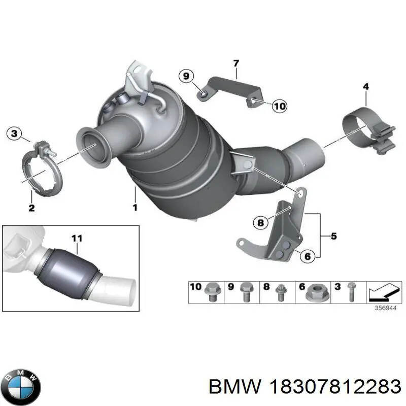 Filtro hollín BMW 18307812283 precio, desde 398,53 EUR