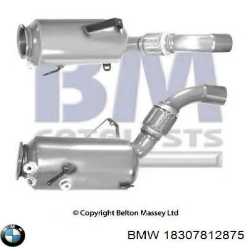 18307812875 BMW filtro hollín/partículas, sistema escape