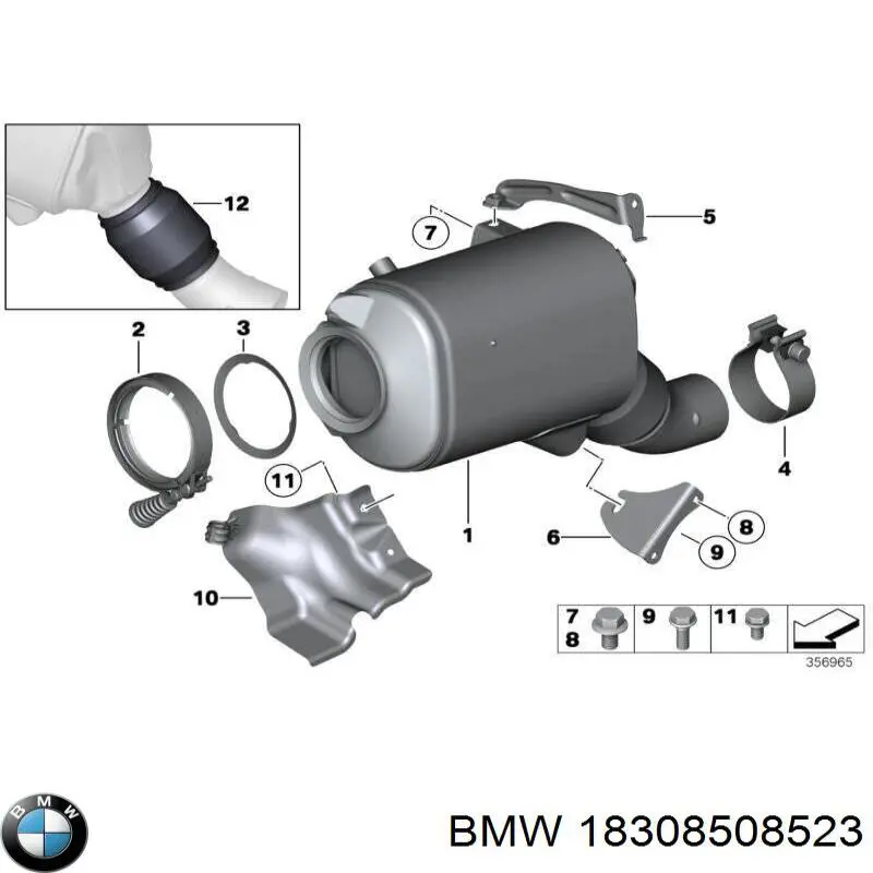 Comprar 18308508523 BMW Filtro de partículas (FAP)
