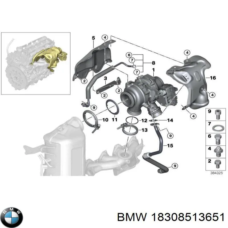Junta delantera del filtro de partículas BMW 18308513651 precio, desde 4,02 EUR