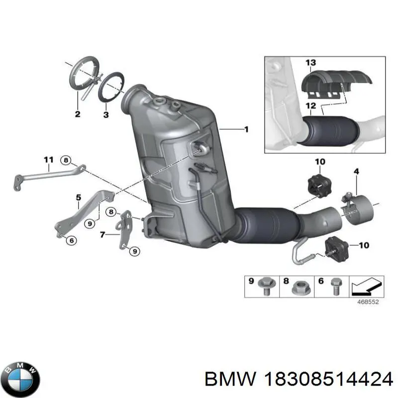 18308514424 BMW tapón roscado, colector de aceite