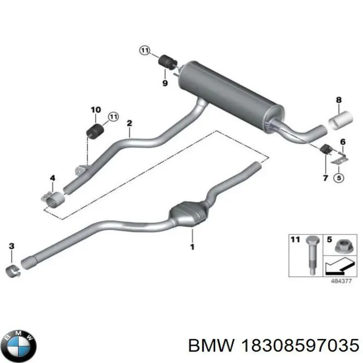 Silenciador trasero BMW 1 hatchback (F21) (2011 - 2019) precio, desde 628,47 EUR