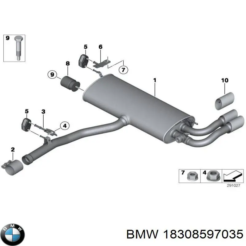 Comprar Silenciador trasero BMW 1  F21