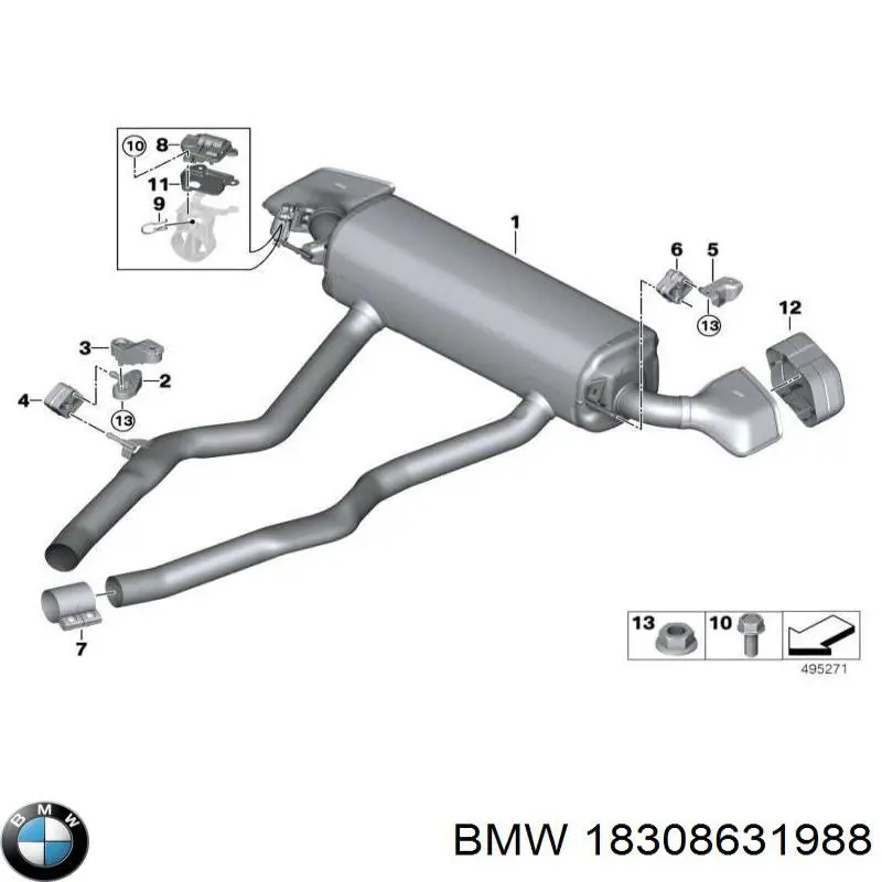143908 FA1 Soporte de escape