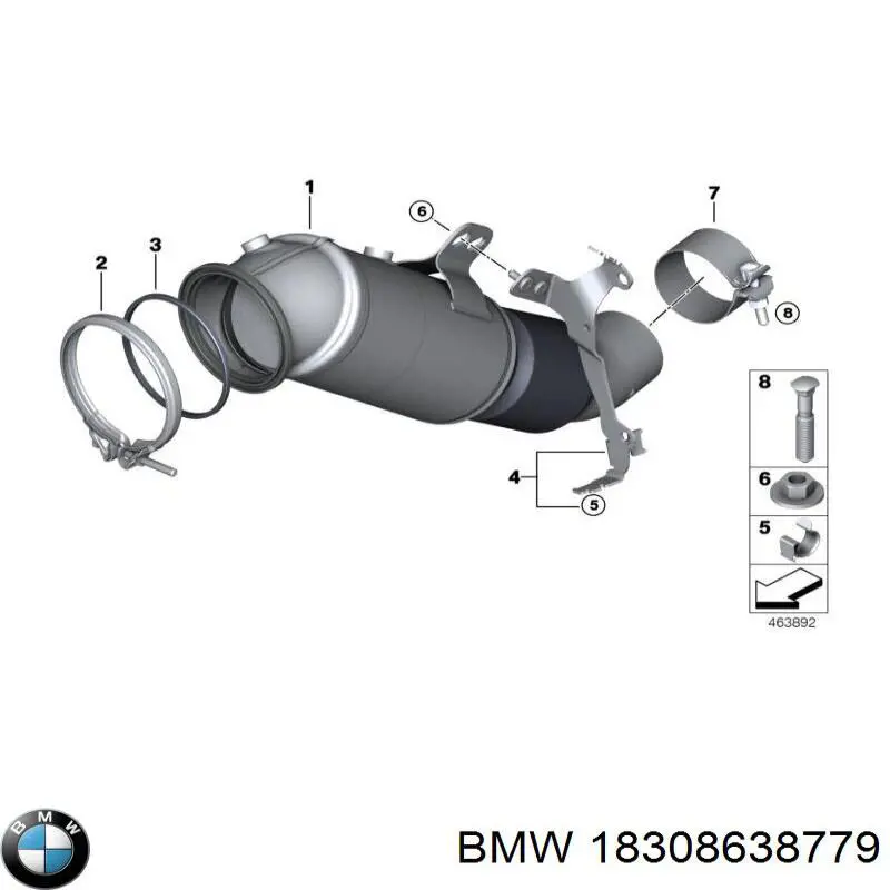  BMW 18308638779 precio, desde 855,84 EUR