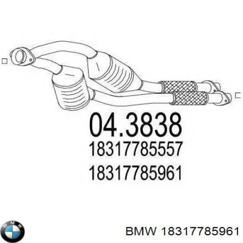 Catalizador BMW 18317785961 precio, desde 43,82 EUR