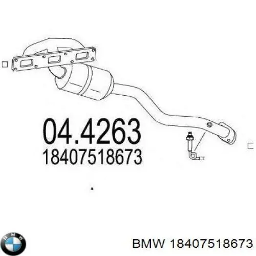 Colector de escape, sistema de escape BMW 18407518673 precio, desde 421,46 EUR