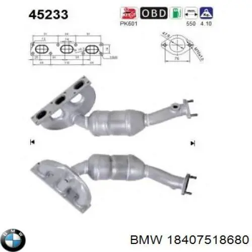 Comprar 18407518680 BMW Catalizador