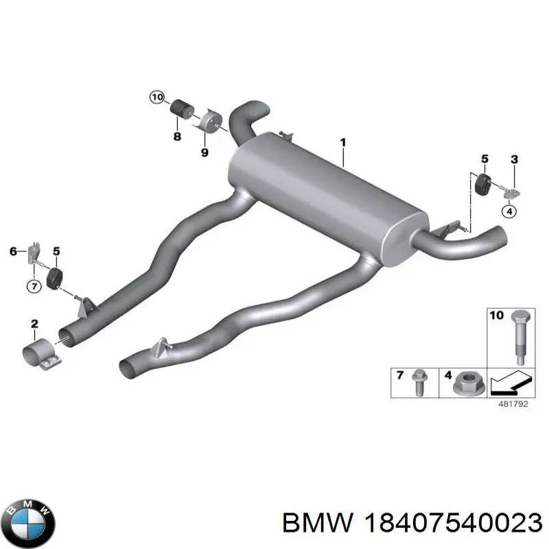 18407540023 BMW Junta del soporte del filtro de aceite