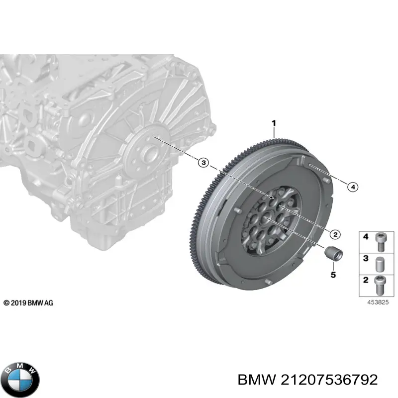 Cojinete piloto del cigüeñal 21207536792 BMW