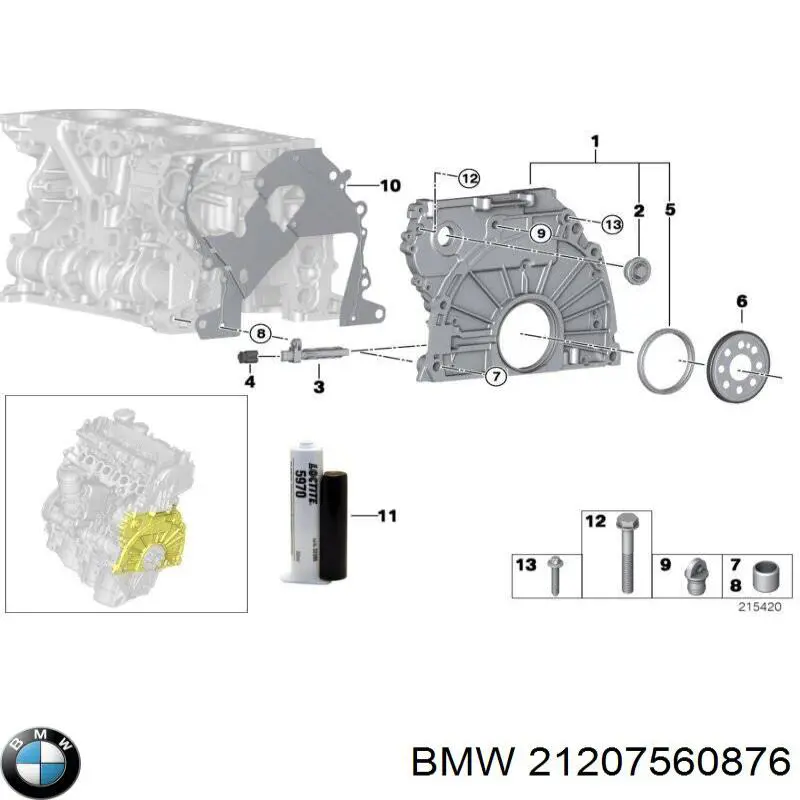 Comprar 21207560876 BMW Volante de motor bimasa