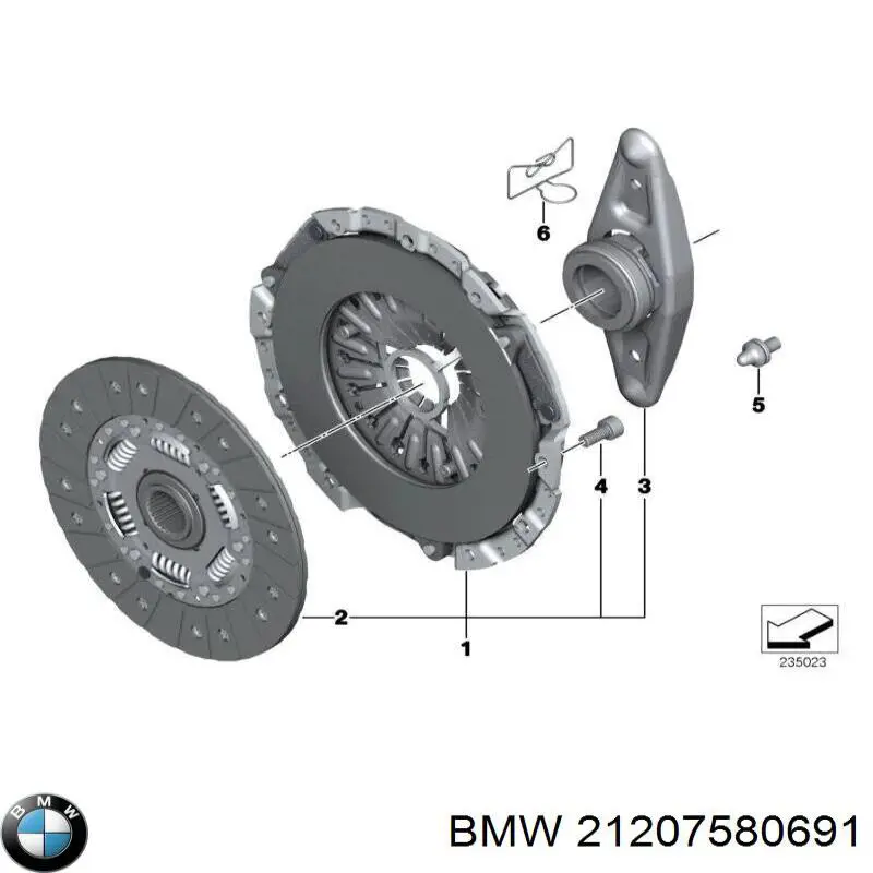 21207580691 BMW Embrague motor