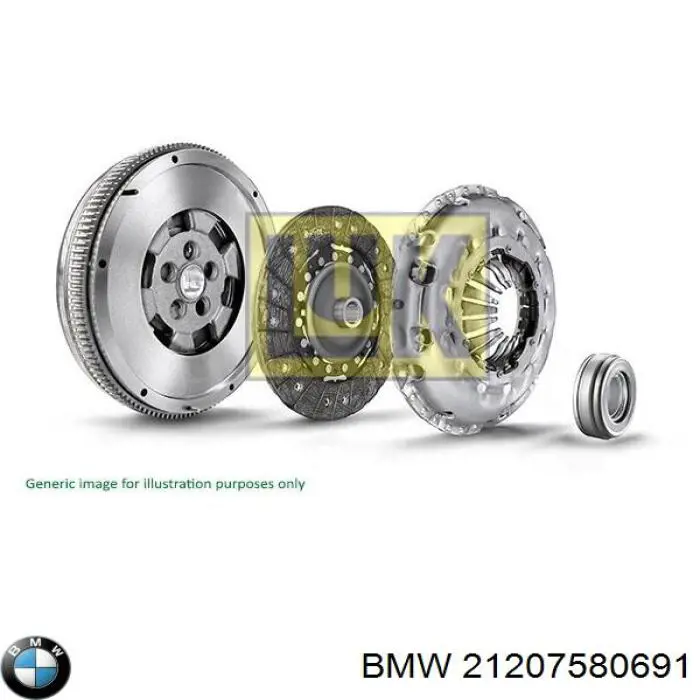 21207580691 BMW kit de embrague (3 partes)