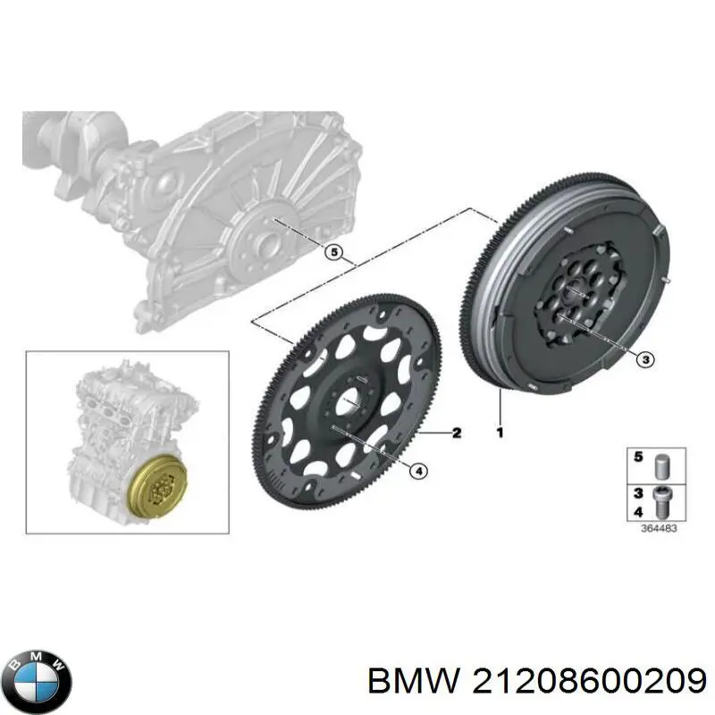 Comprar 21208600209 BMW Volante de motor bimasa
