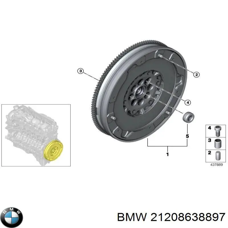 Comprar 21208638897 BMW Volante de motor bimasa