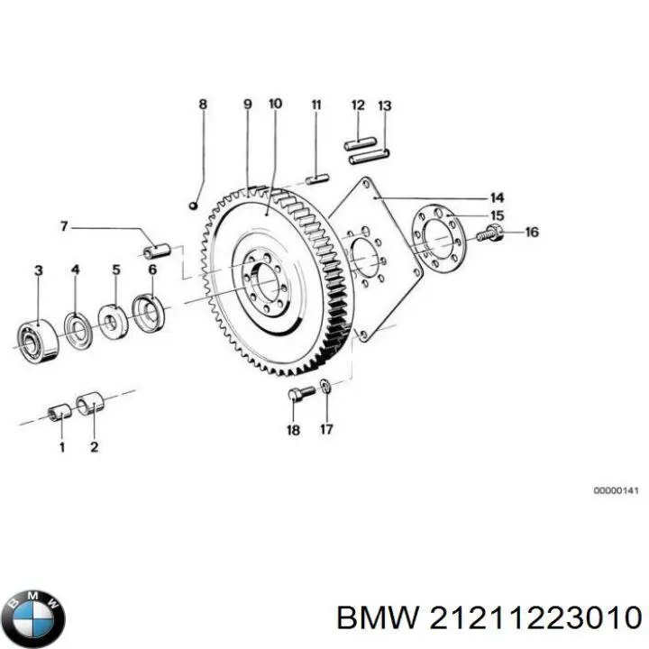 21211223010 BMW volante motor