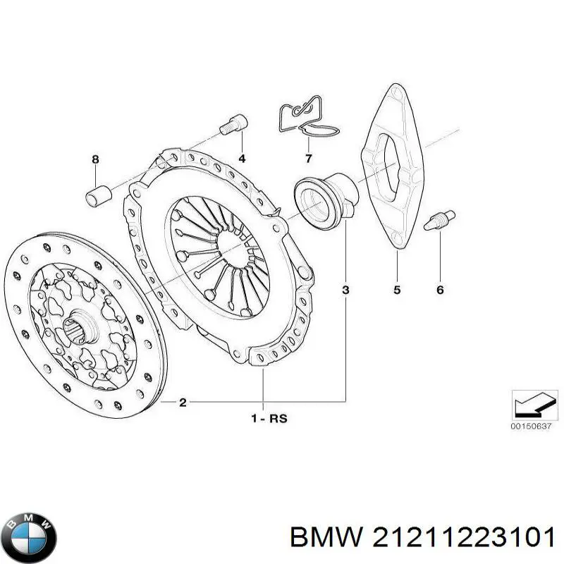Mecanismo de embrague BMW 21211223101 precio, desde 150,12 EUR