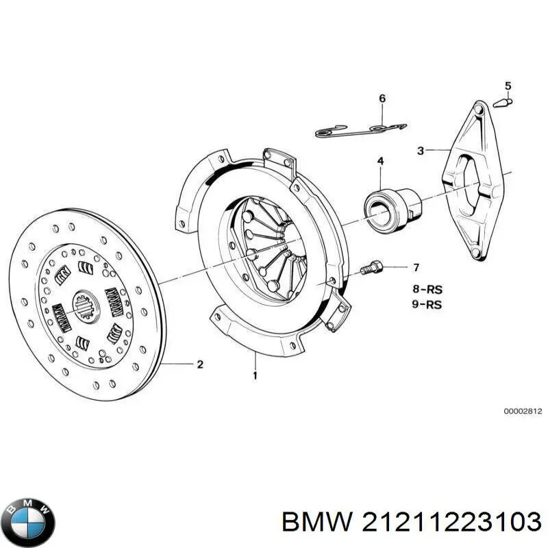 21211223103 BMW kit de embrague (3 partes)