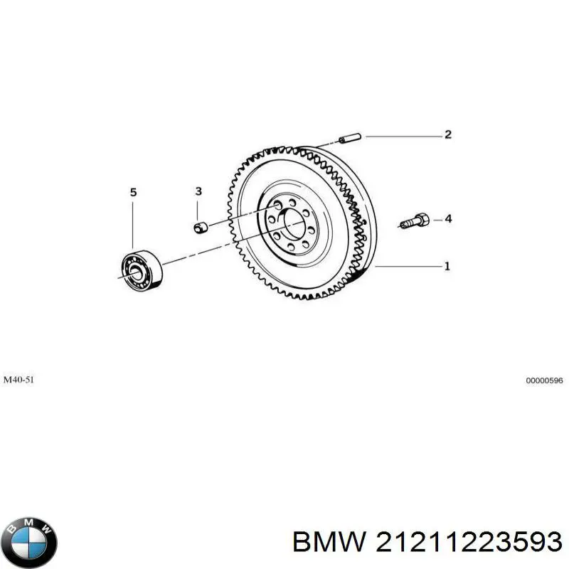 21211223593 BMW volante de motor
